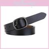 Classic Womens Genuine Leather Belt With Pin Buckle For Casual And Office Wear