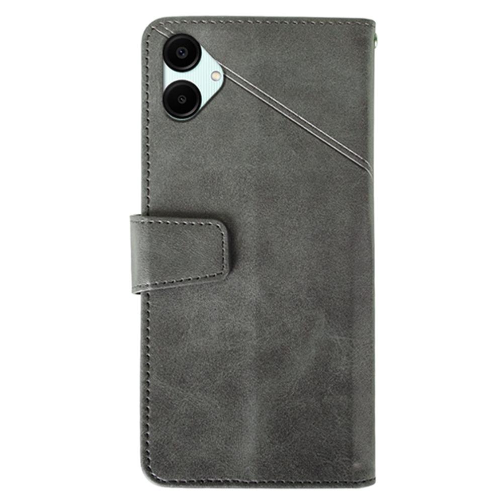 For Samsung Galaxy A06 5G Case Leather Wallet Phone Cover Stand Calf Texture
