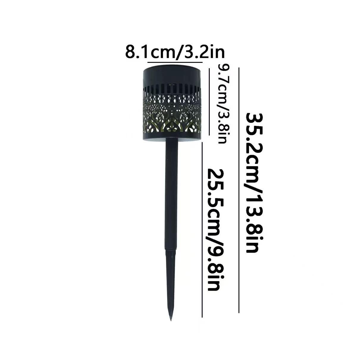 Peony Wrought Iron Ground Stake Light - Outdoor Landscape Lighting