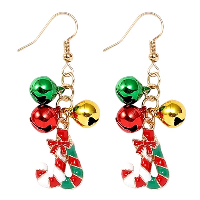 Colorful Earrings Christmas Dangle Earrings Cute Ear Pendants Alloy Material Ear Jewelry Christmas Earrings for Party