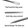 1 Stainless Steel Coffee Latte Art Pen - Spice Pen, Cappuccino Espresso Machine Accessory, Fancy Stitching, Barista Tool