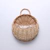 Handmade Wicker Flower Pot Wall Mount Rattan Basket Hanging Planter Basket Home Garden Decor Woven Rattan Vase Baskets