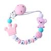 Personalisierte Name Baby Schnuller Clips Schnullerkette Halter für Baby Zahnen Schnuller Kauspielzeug Clips