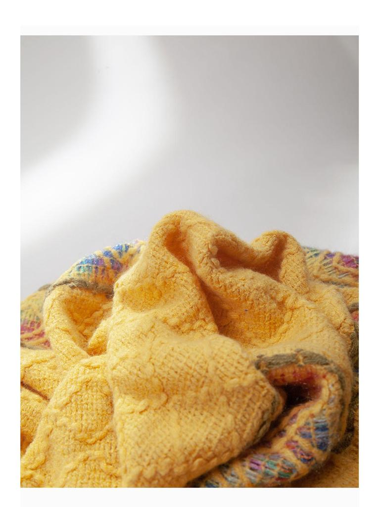Kawanishi Yunnan Ethnic Yellow Shawl Cape Women's Outerwear