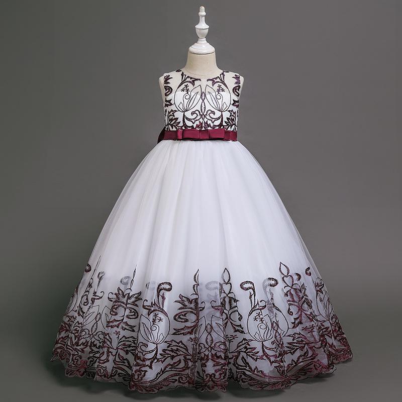 Children's Formal Bow Lace Princess Dress