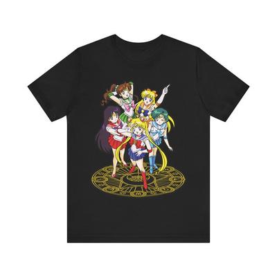 Anime Sailor Moon Sailor Scouts T Shirt Size S 4XL Gift For Friends Kids