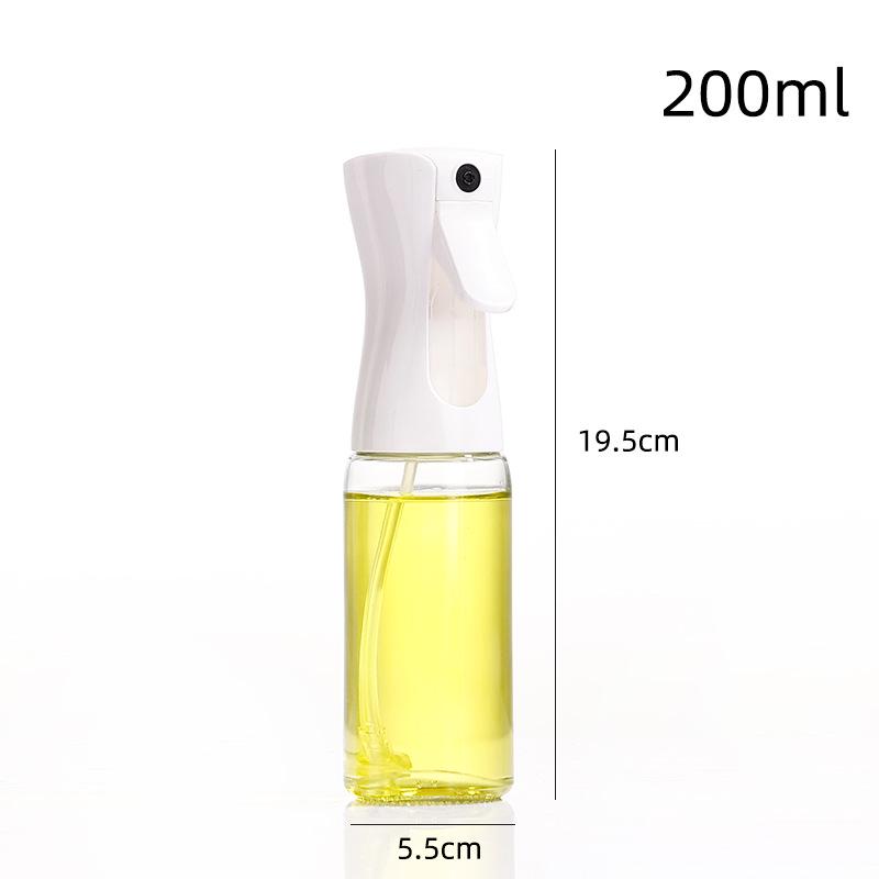 

220 мл Прозрачная стеклянная бутылка-спрей для масла с дозатором кнопочного типа 220ml White