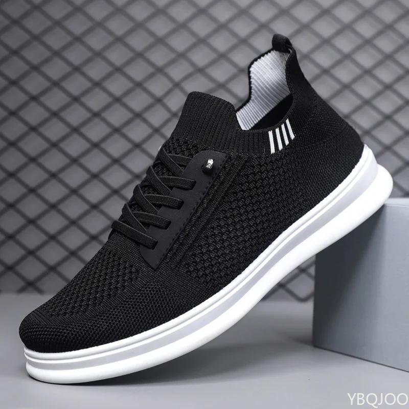 Breathable Men's Mesh Shoes Outdoor Running Sneakers Casual Lightweight Flats Comfort Non Slip Male Sports Shoes Homme