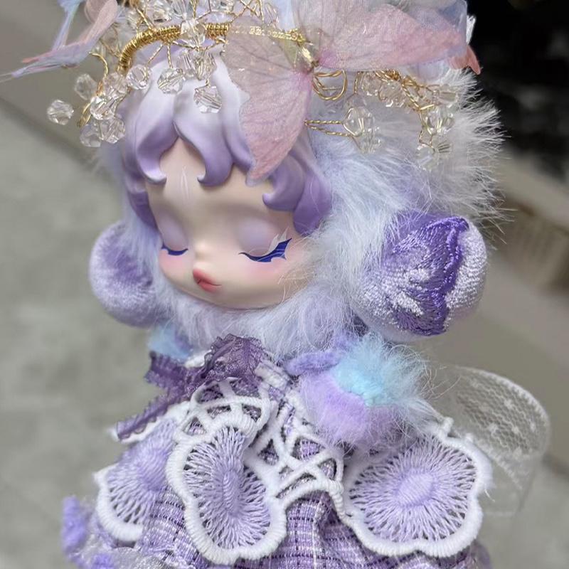 Only Clothes Skullpanda V2/V1 10cm Vinyl Doll Clothes Dress Princess Style Skirt Set Handmade Costume Doll Bag Accessories Toy