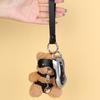 Plush Bear Keyring Plush Bag Charm Nontoxic Material Cute Travel Accessory Gift Stylish Bag Hanging Ornament