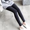 Women's High Waist Brushed Cotton Leggings: Versatile, Slim Fit Nine-Point Pants for Spring and Autumn.
