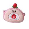 Cake Shape Swiss Roll Coin Purse Cute Cartoon Shoulder Bag Versatile Plush Crossbody Bag  Gift