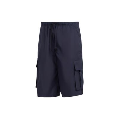 Solid Color Multi-Pocket Fitted Sports Shorts Men Shorts Legendary-Ink-Blue IB8738