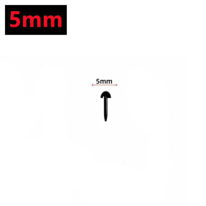 New 100/50PCS 3-8mm Plastic Black Dolls Eyes DIY Doll Puppet Animals Pin Safety Eyes For Handmade Bear Doll Craft Children Toys