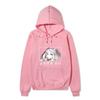 Black Warm Fleece Hooded Sweatshirt Kakegurui Compulsive Gambler Kirari Color Print Japanese Title Loose Street Hoodie