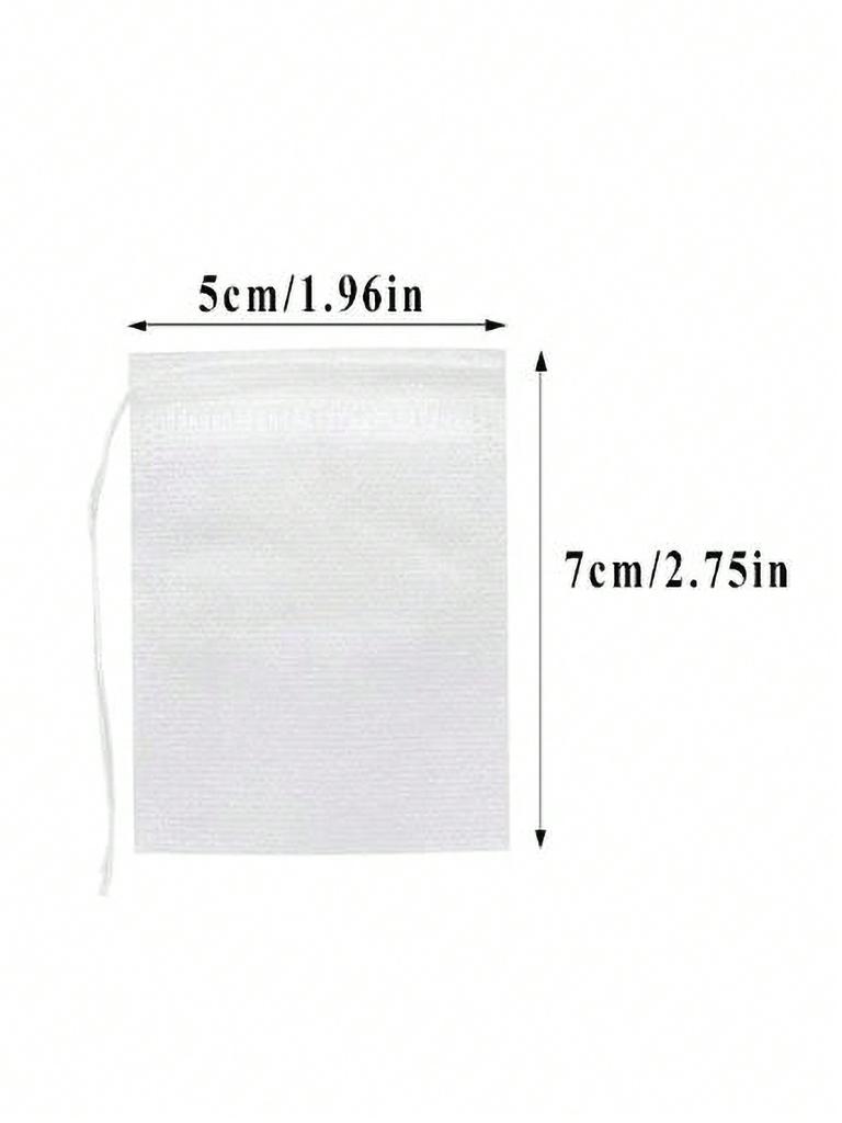 100 ks Jednorázové čajové sáčky Filtrační sáčky pro čajový louhovač s těsněním proti provázku Potravinářské netkané textilie Filtry na koření Čajové sáčky