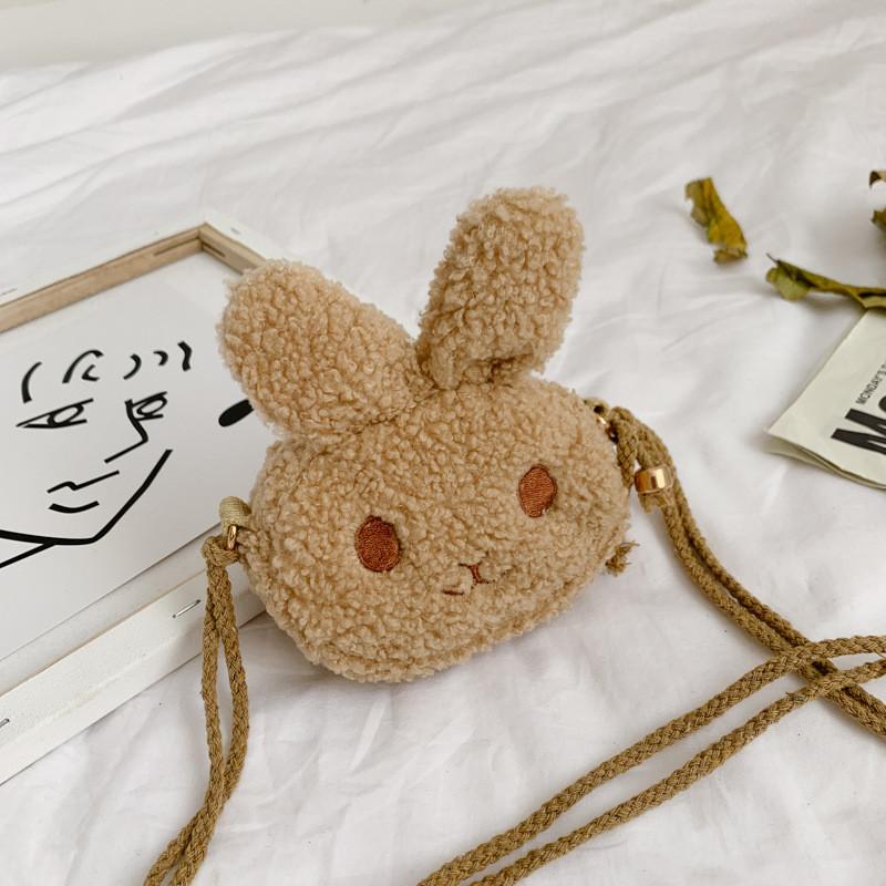 Adorable Plush Rabbit Children s Crossbody Bag For Girls Stylish Mini Backpack