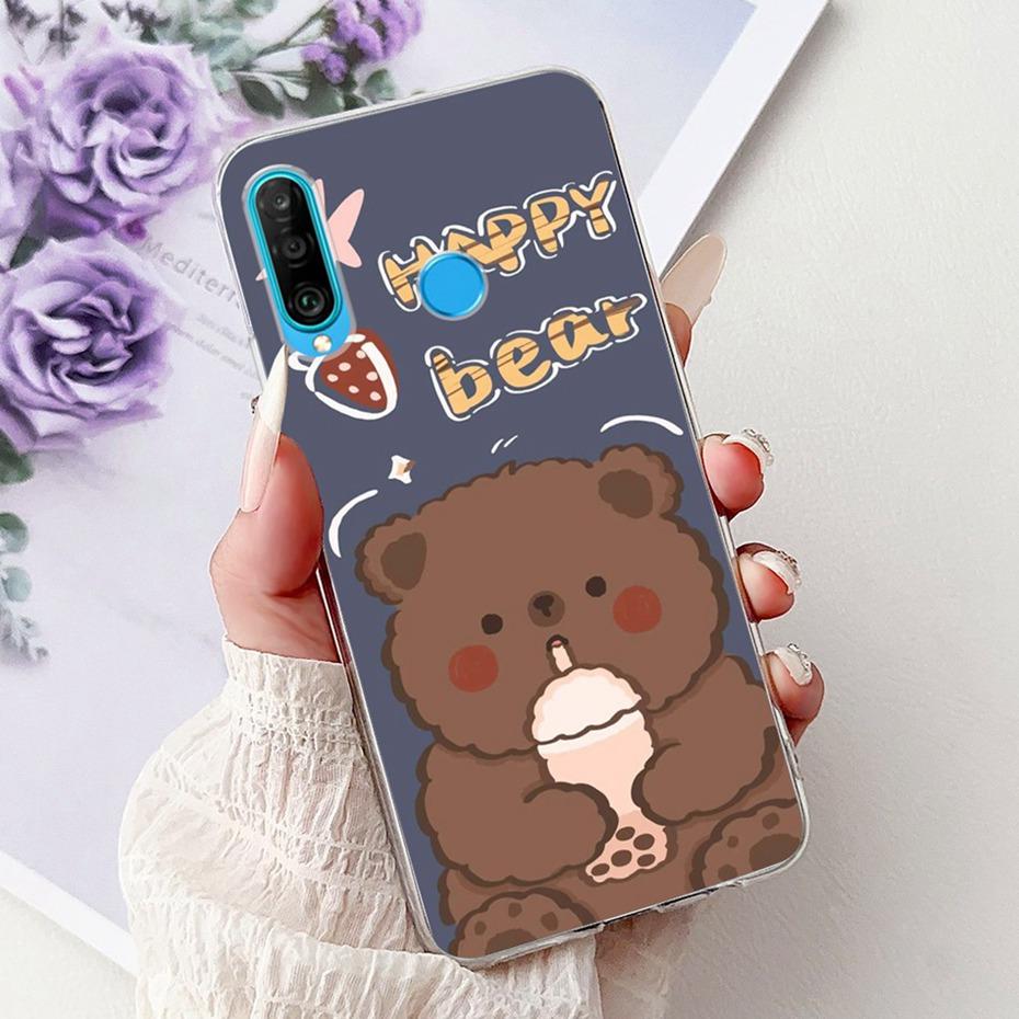 Cute Cartoon Case For Huawei P30 Lite P30 Pro Soft Silicone TPU Back Cover For Huawei P30lite P 30 P30Pro Phone Cases