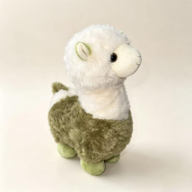 1Pcs Cute Alpaca Plush Toy Soft Fluffy Stuffed Sheep Doll Lovely Cartoon Ornament for Baby Soothing Companion Gift