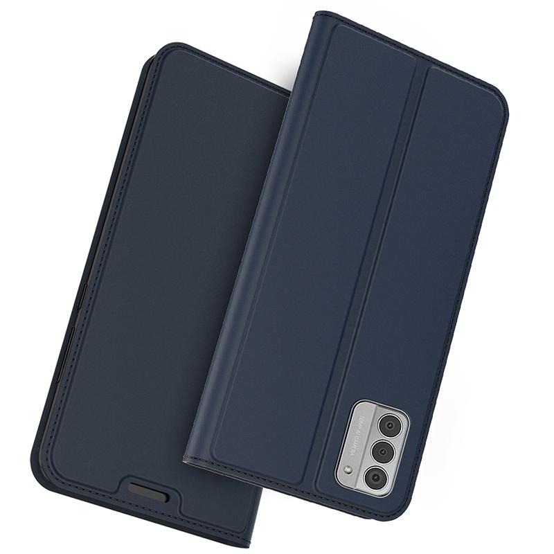 

Flip Phone Cover For Nokia G42,Card Slot PU Leather Stand Shell Full Protection Phone Case Blue