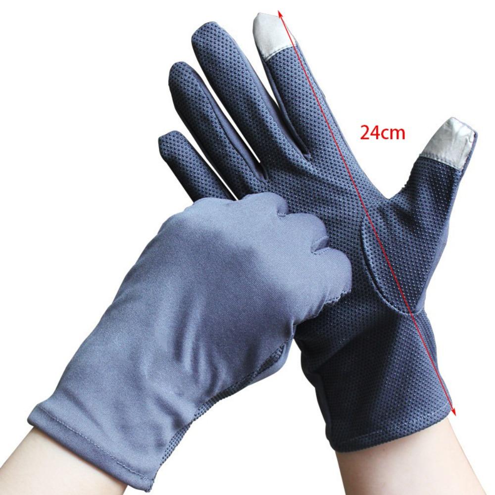 Breathable Etiquette Gloves Anti-UV Sunscreen Gloves New Driving Mittens  Outdoor Sports