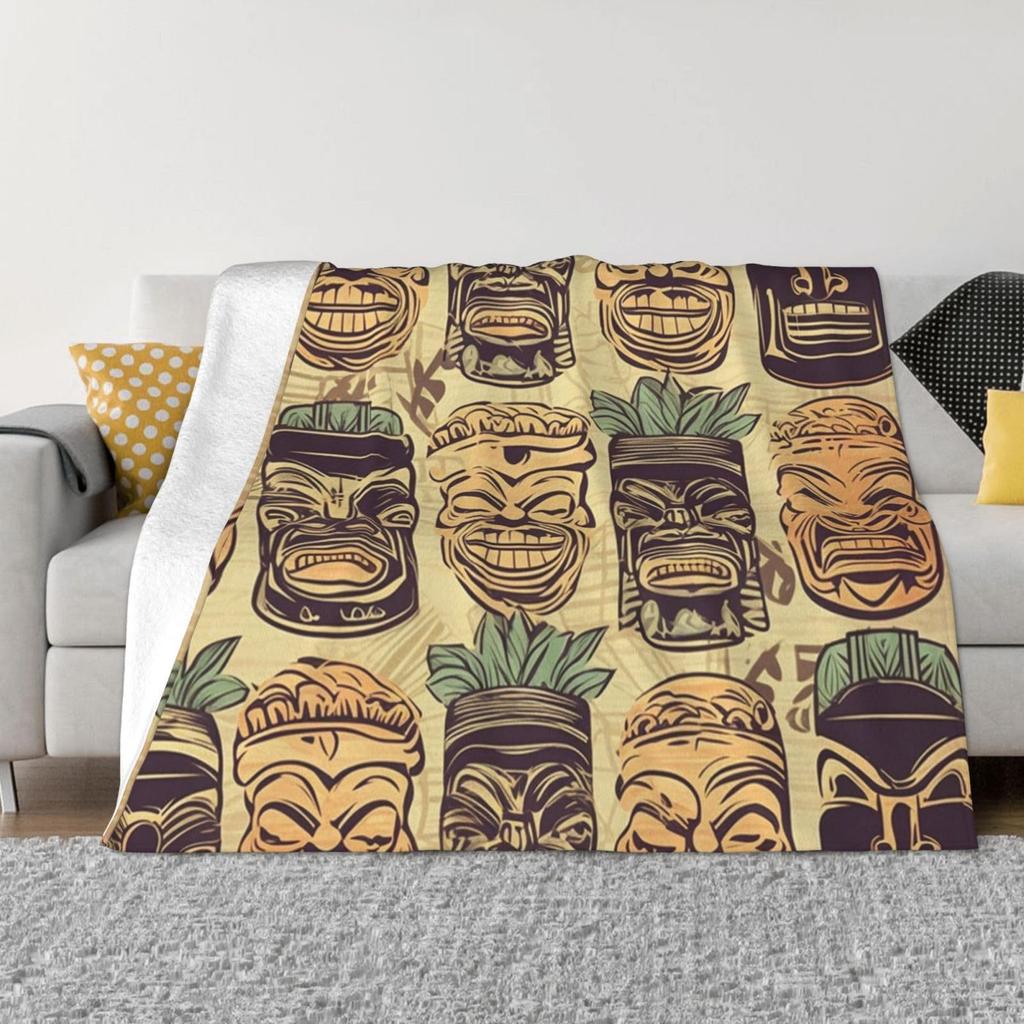 Vintage Tribal Bohemian Flannel Blanket Holiday Gifts Bedding Living Room Sofa Lazy Blanket