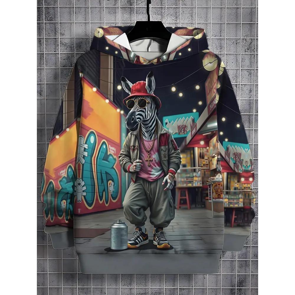 

Забавная мультяшная животная 3D-печать Мужская толстовка Женские модные толстовки Повседневная толстовка Свитшот Харадзюку Пальто 100