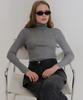 Kamino Ribbed Turtleneck Knit Gray