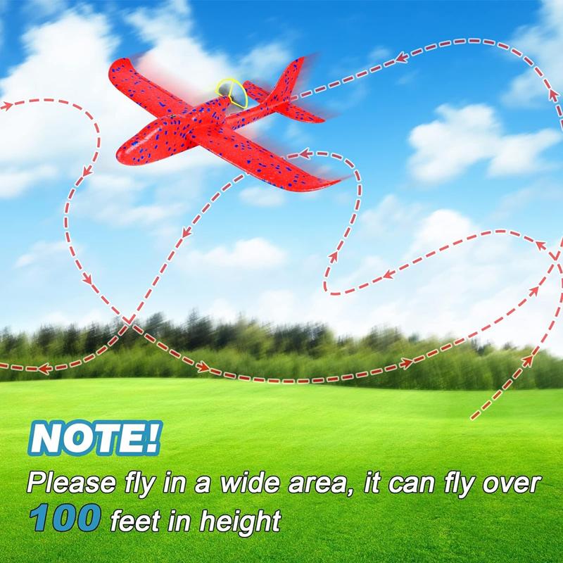 Elektrikli Köpük Uçak Planör El Atma Uçağı LED Işık Otomatik Uçuş Uçakları Açık Hava Çocuk Oyuncakları Çocuk Erkek Hediyeleri