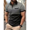 Men's Casual Polo Shirt Digital Printed Short Sleeve Polo
