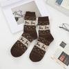 Christmas Socks For Women, Mid-calf Socks, Cute Retro Cloth Socks, Thickened Sleep Socks.