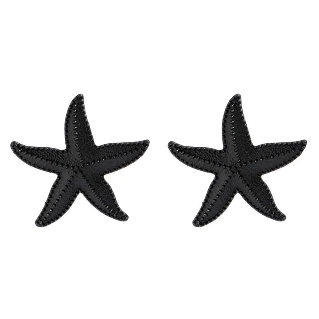 2 Pairs Summer Beach Starfish Stud Earrings For Women Cartilage Tragus Piercing Jewelry Fashion Vacation Accessories