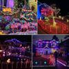 Weihnachtsdekorationslichter für den Außenbereich, Weihnachts-Zuckerstangenlichter für draußen, wasserdichte Weihnachtsdeko für Neujahr, Hof, Garten, Gehweg