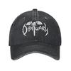 White Obituarys Logo Death Metal Unisex Baseball Caps s Music Band Distressed Washed Hats Cap Retro Golf Adjustable Sun Cap