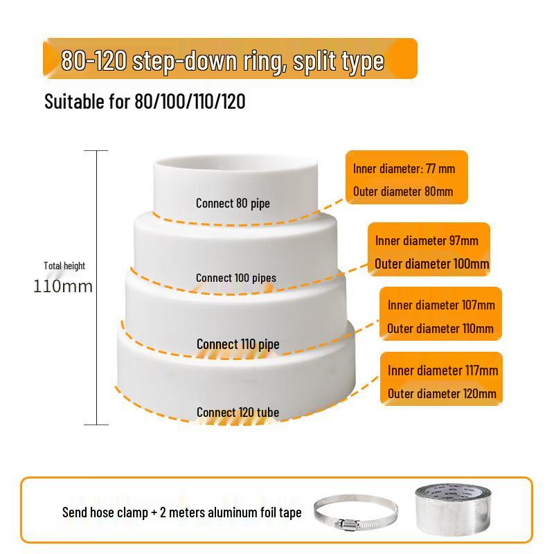 

Exhaust Pipe Adapter Kit with Check Valve