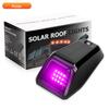 LED Solar Powered Cab Lights Punch-Free Wireless Truck Roof Lights Truck Pickup Warning Light for Pickup Trucks SUV Motorcycles