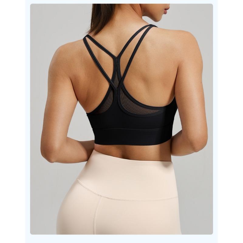 Back Cross Design Sports Bra Yoga Tank For Women