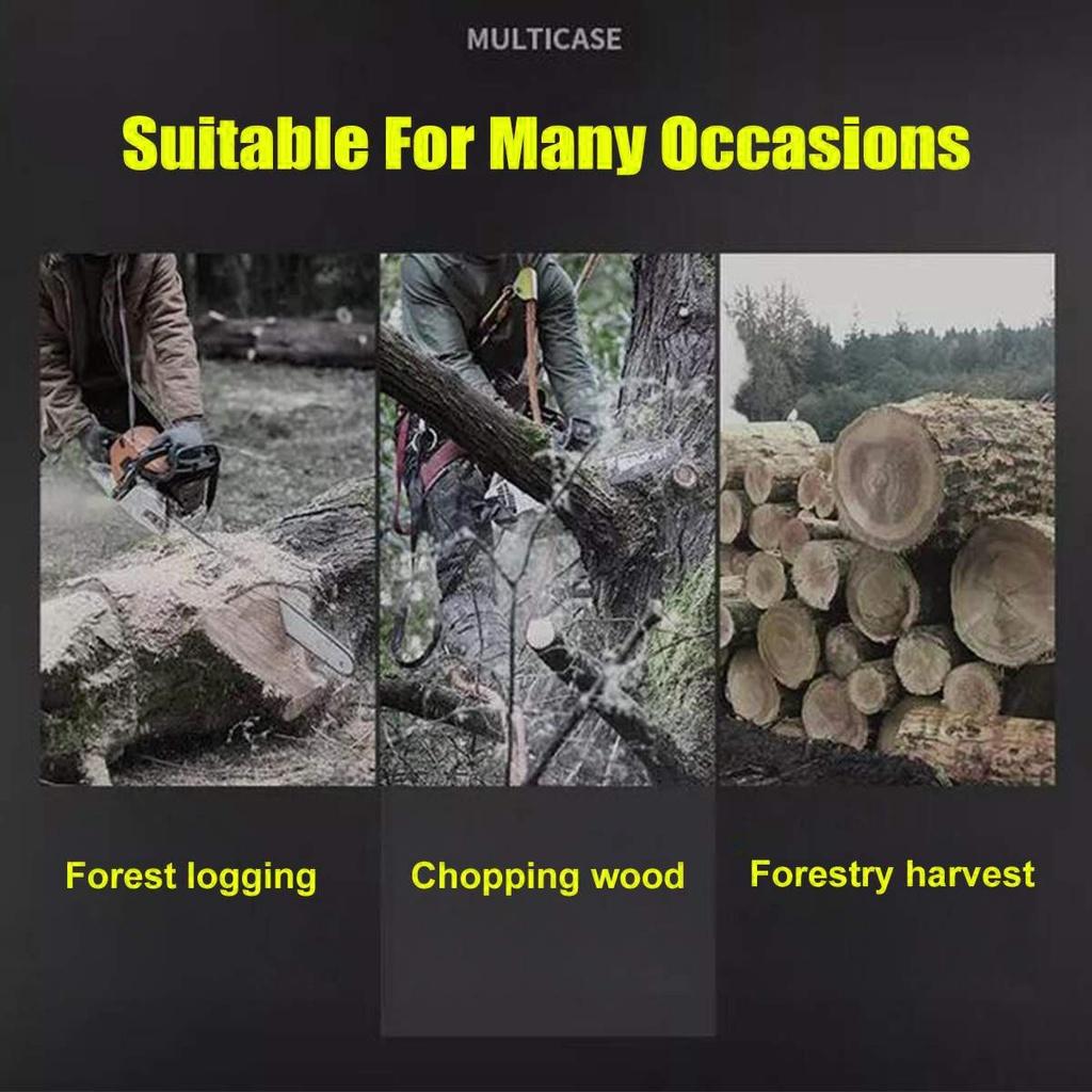 10 Inch 388V 2500W Cordless Electric Saw Chainsaw with 2PC Li-ion Battery Rechargeable Woodworking Tool Brushless