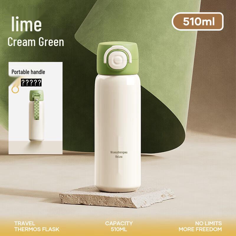 WSS Portable Insulated Water Bottle with Straw
