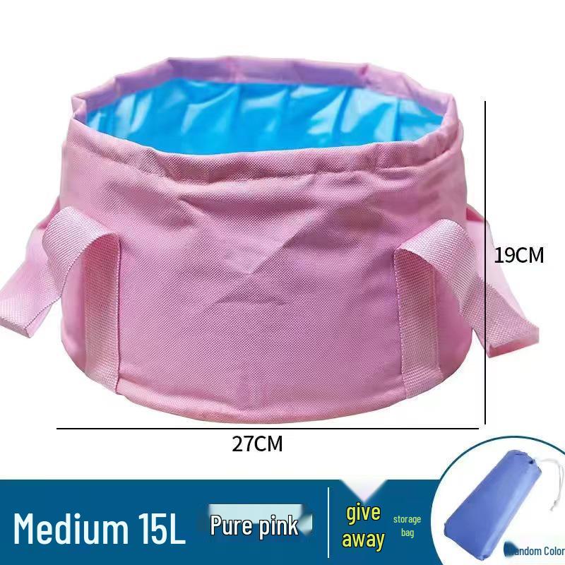 Faltbares Reisefußbad: Tragbares Becken zum Fußbad, Gesichtwaschen und für die Wäsche. Perfekt für Zuhause und den Außenbereich.