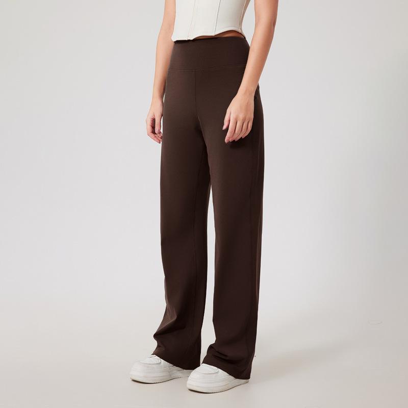 High-Waisted Breathable Yoga and Running Wide-Leg Pants L