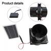 Ventilatore Rotondo per Condotti 12V Ventilatore di Scarico Solare Resistente alle Intemperie