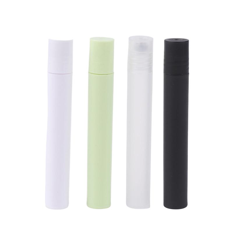 10Ml Empty Perfume Roll Roller Ball Bottle On Plastic Stainless Steel Liquids Oil Container Refillable Bottles Holders
