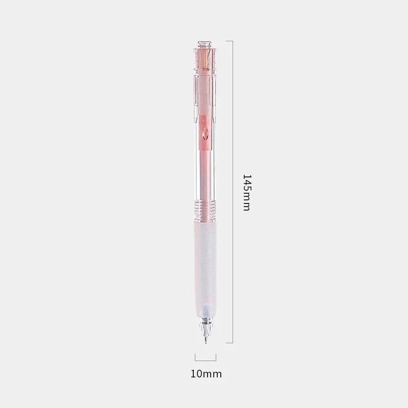 6PCS/set Kawaii Gel Pen 0.5mm ST Pen Tip Neutral Black Ink Pen for School Office Writing Supplies Stationery Cute Pens