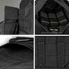 MIL-TEC Drop-Down Pouch with MOLLE System, Plate Carrier Vest Compatible, ID Patch - BLACK