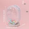 15CM Double Zipper Ita Bag: Durable Transparent Cotton Carrier for Doll Figurines