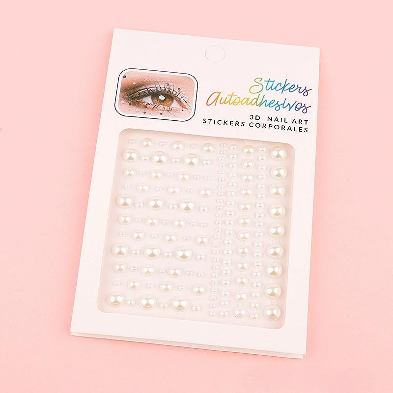 Diamond Eyebrow Tattoo Sticker Glitter Eyeliner Eyebrow Makeup Face Eyes Temporary Tattoo Rock Rhinestone 3D Eyeliner Stickers