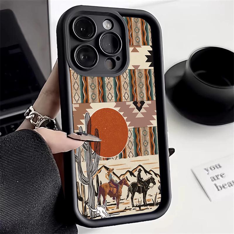 

Western Vintage Desert Horse Pattern Phone Case For Samsung Galaxy A17 A07 A06 A26 A16 A15 A54 A34 A36 A24 4G 5G Soft Back Cover Samsung A23