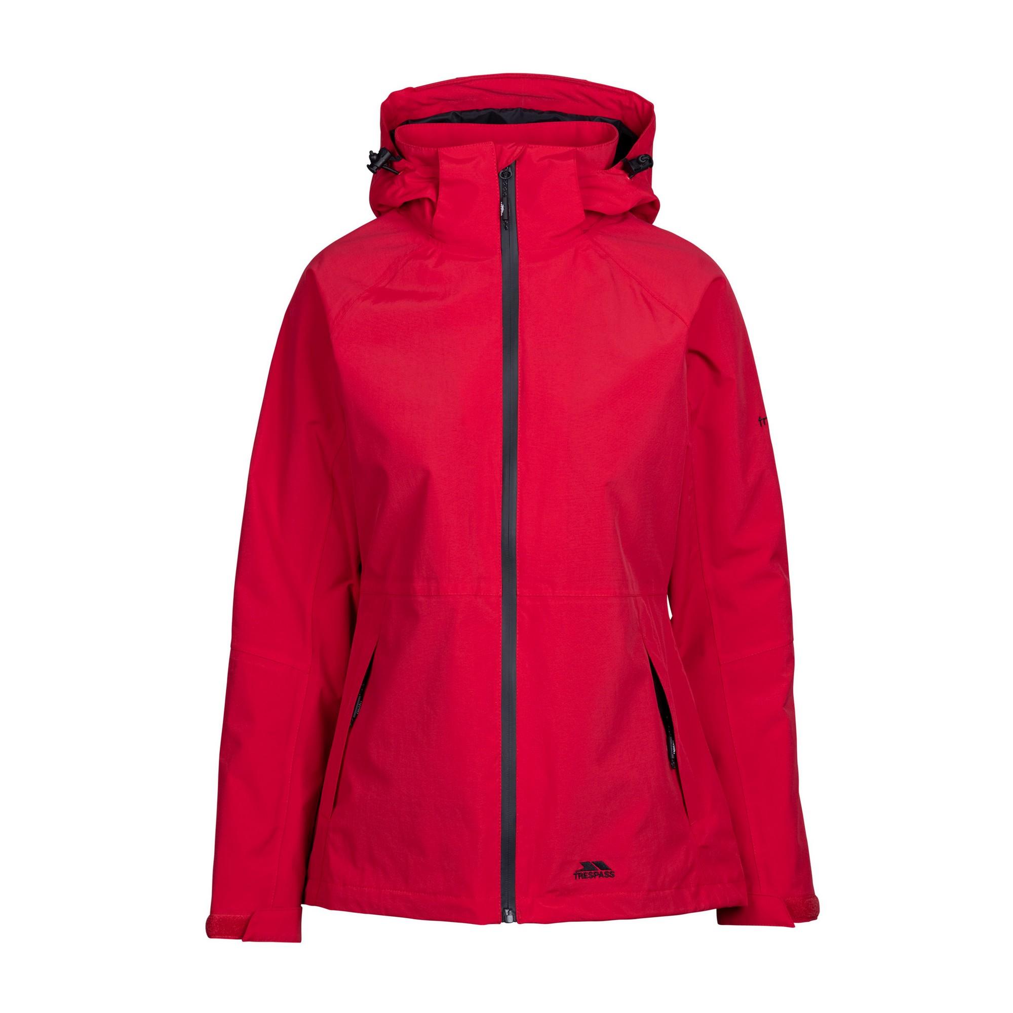 TRESPASS Chaqueta impermeable Tilbury TP75 para mujer/señoras XXS rojo