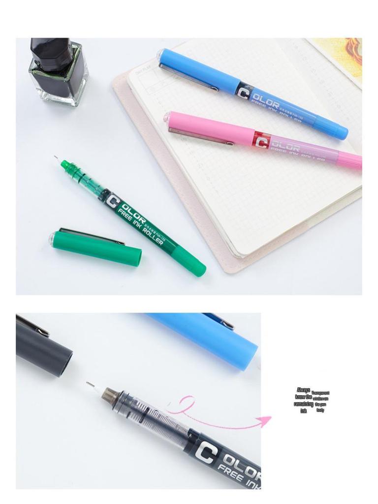 PVN-159 Red Needle-Type Gel Pen for Students, Signatures, and Office Use